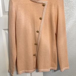 Peach suit by Barbara koto elastic waist and longer top